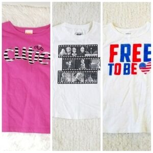 💘3T/4T Cute Kids Shirts Long Sleeve Short Sleeve Bundle